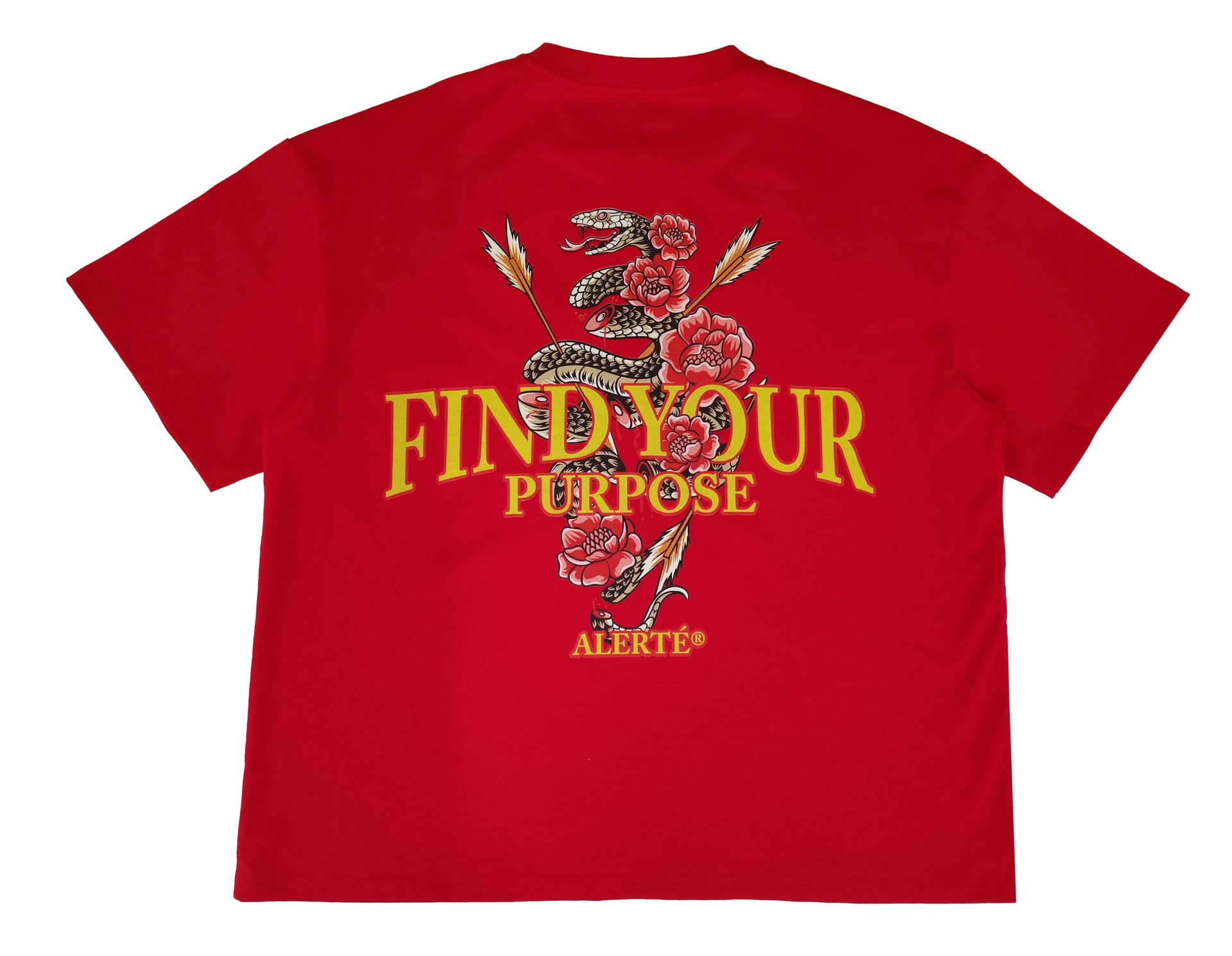 Red “Find your purpose “ T-shirt