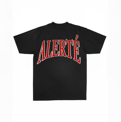 Black big Alerté logo T-shirt