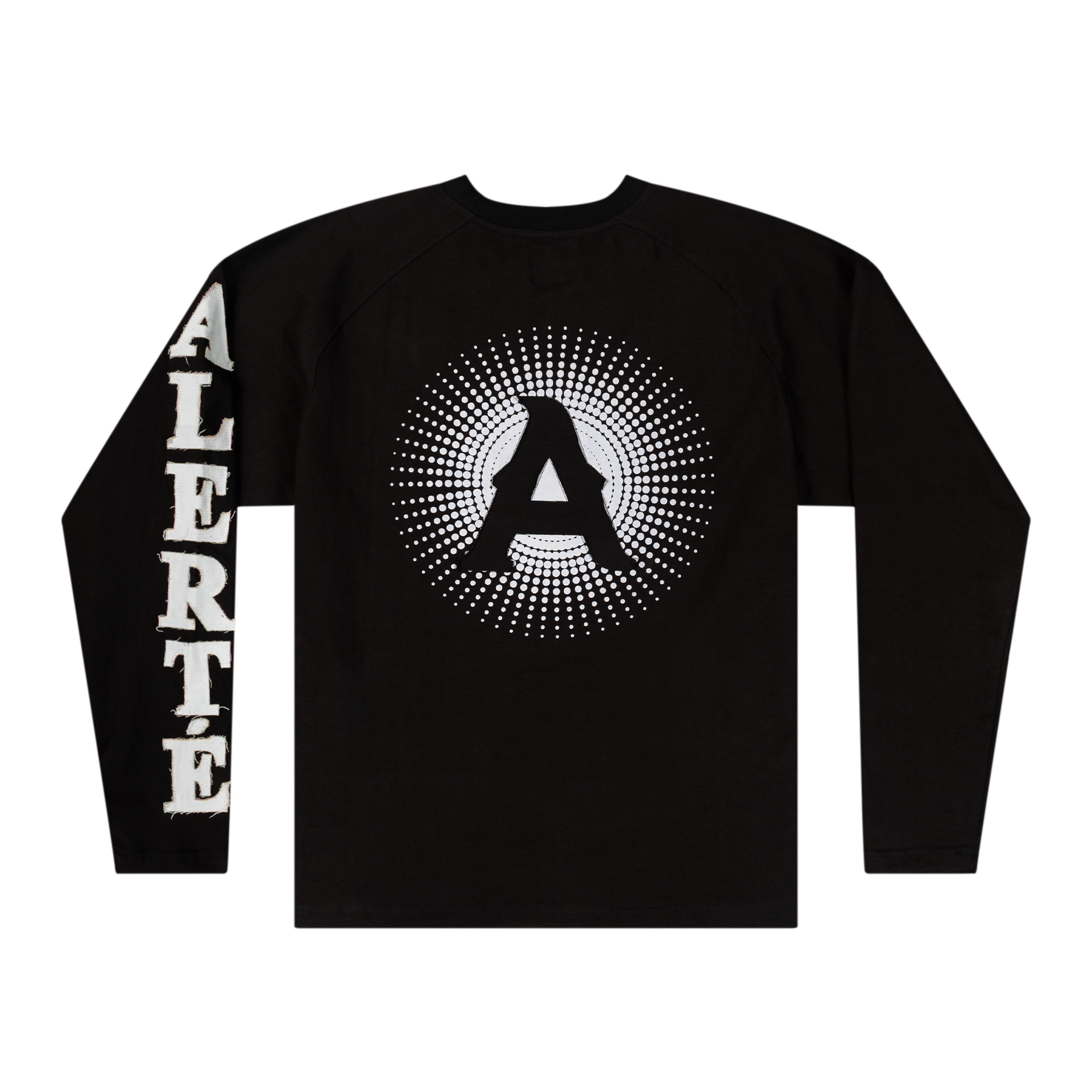 applique longsleeve - black